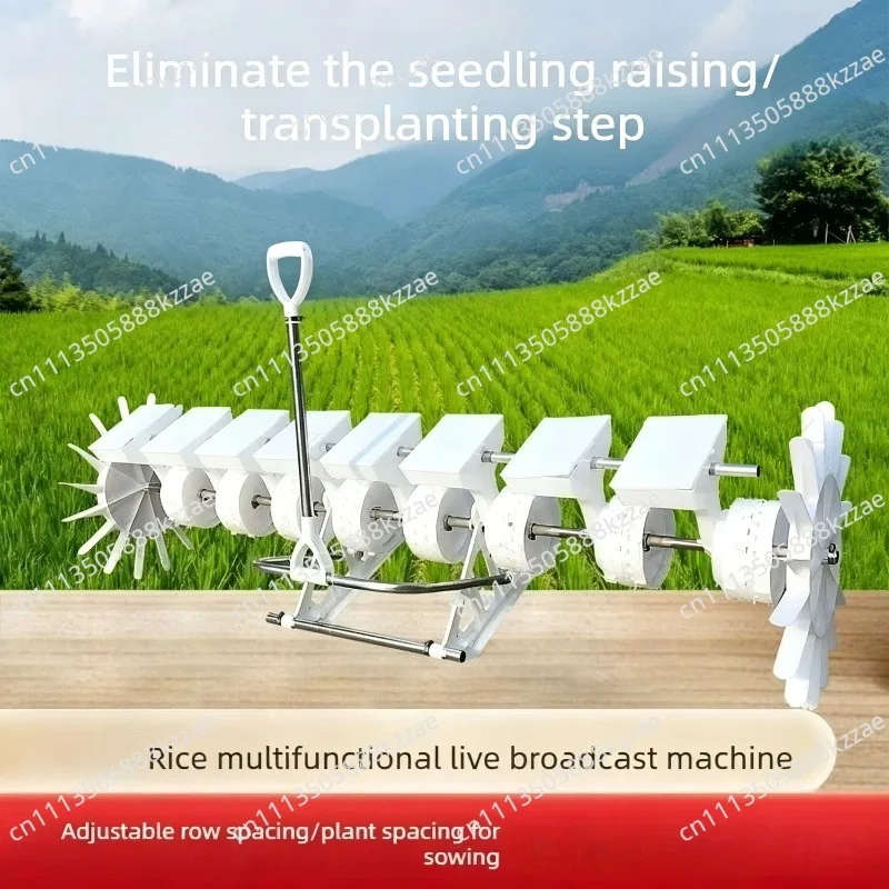 New Rice Seeder Rapeseed Live Broadcast Machine Multi-functional on-demand Machine Adjustable Grain Number Rice Transplanter