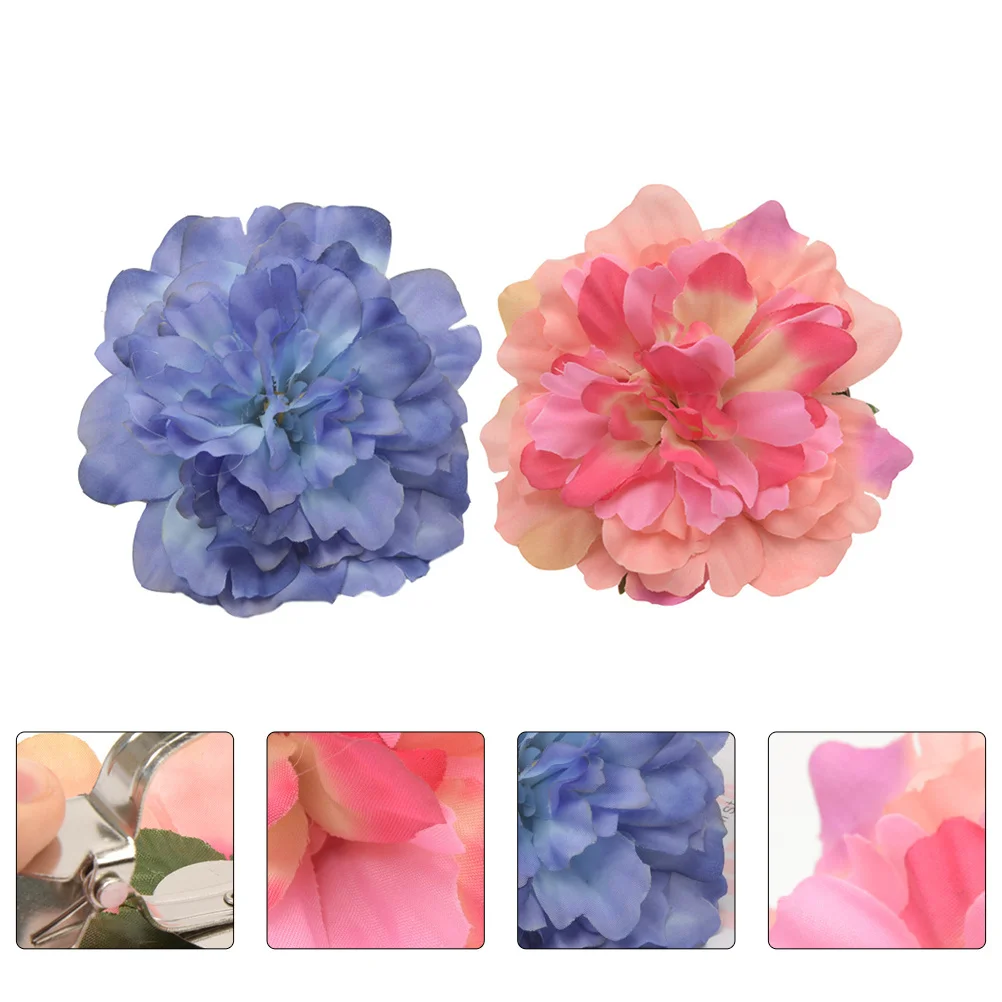 

2Pcs Curtain Buckle Flower Clip Type Binding Straps for Thin Curtains Curtain Tiebacks Stylish Decoration