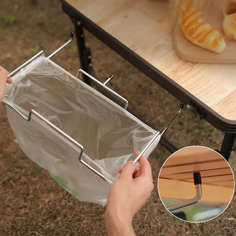 TARKA Camping Müll Rack Müll Taschen Im Freien Feste Verknüpfung Camping Müll Rack Kunststoff Tasche Faltbare Unterstützung Müll Clip