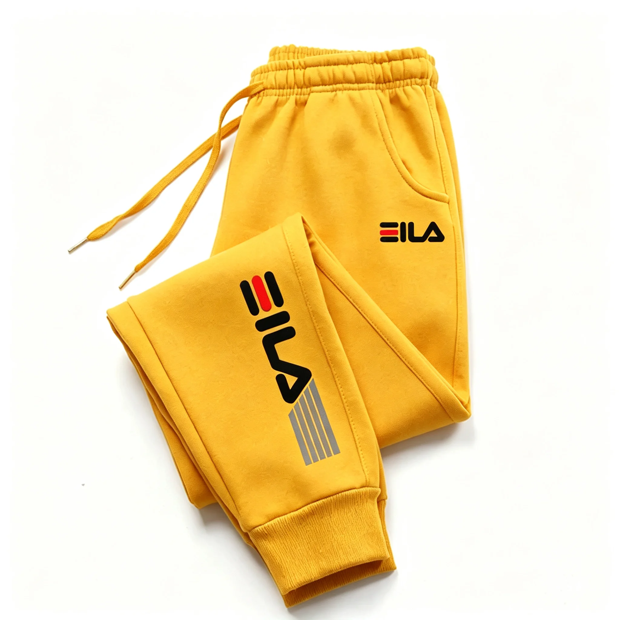 Jogginghose für Jungen, elastischer Bund, Kordelzug, Sweatpants mit Taschen, schmal zulaufend, mit Bündchen am Knöchel, lässige Freizeit-, Schul-, Fitness- und Sporthose. – Detail 10