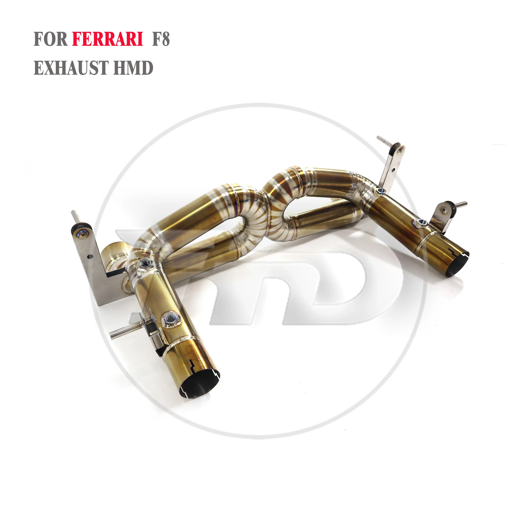 HMD Titanium Alloy Exhaust Systems Catback  For Ferrari F8 Without Valve Car Accessories Auto Modification