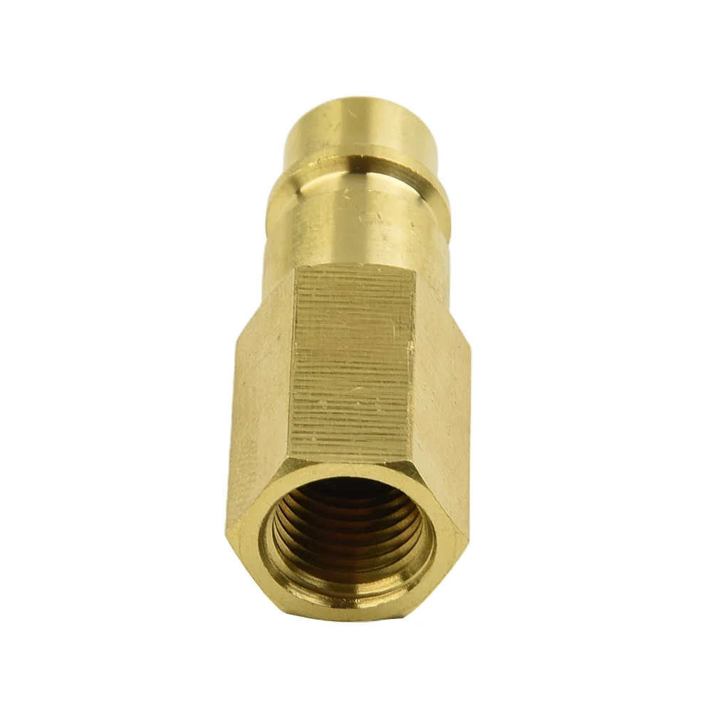 

Easy Connection and Disconnection Car Conditioner LP Connection Adapter R134a 4 SAE Internal Thread Brass Material