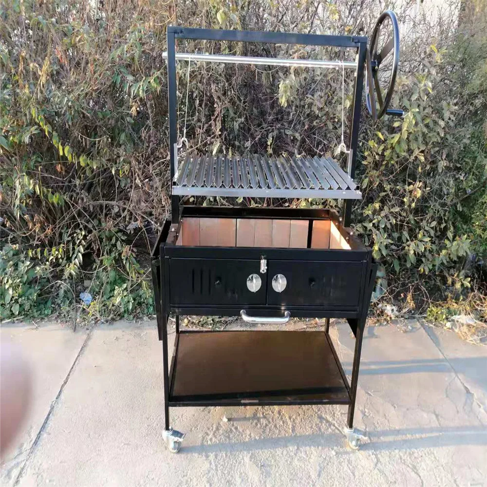 For Argentine firewood Parrilla Argentine style charcoal outdoor barbecue