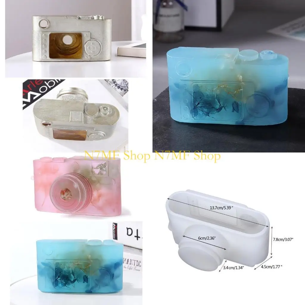 

N7MF Camera Fondant Mold Silicone Chocolate Cake Candy Mould Baking Pastry Tools Mini Soap Mold Handmade Home Decoration