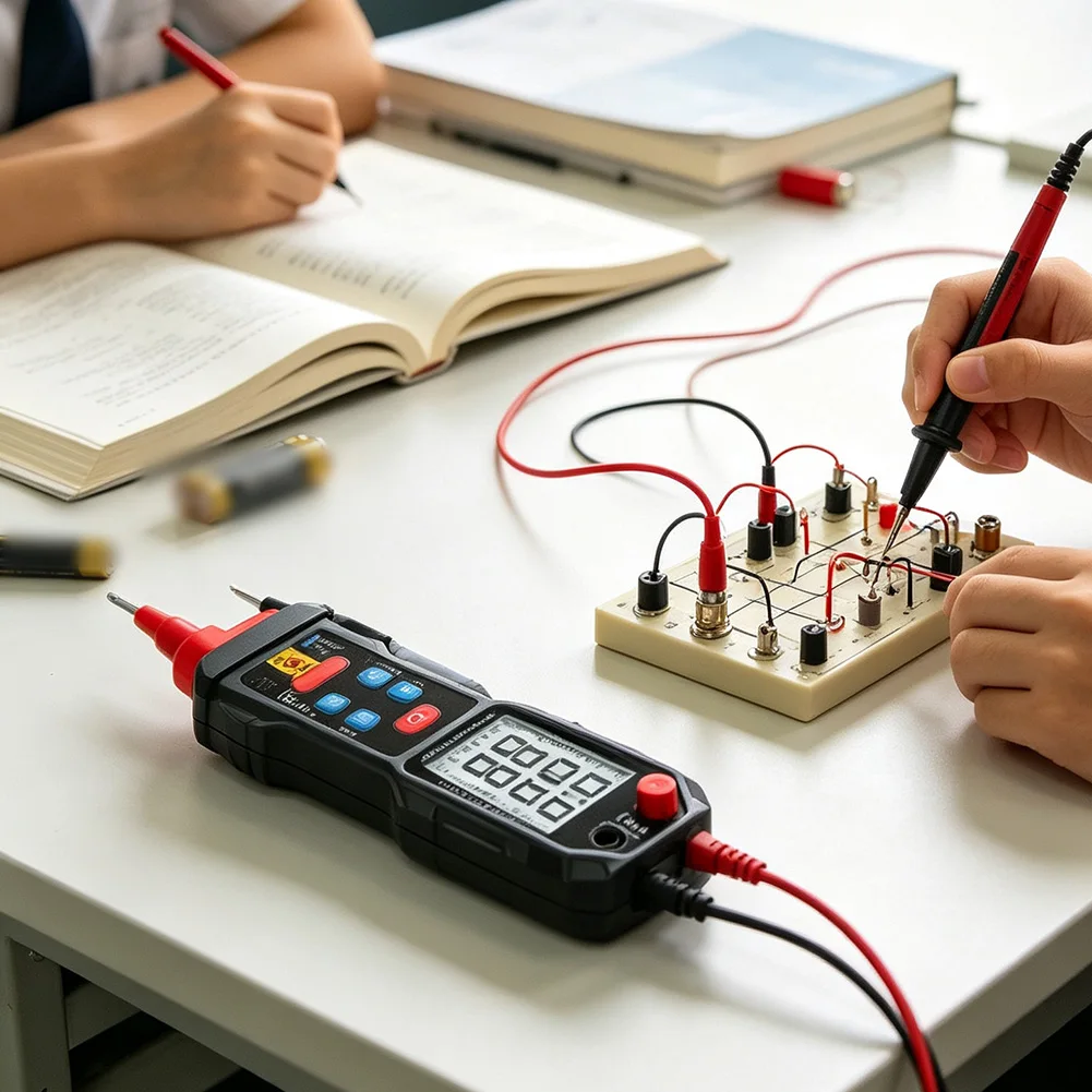 Digital Pen Multimeter for Continuity Resistance Capacitor DC AC Voltage Measurement with Backlit LCD and Auto Shutdown Feature