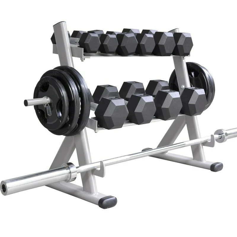 

Multifunctional 2-Tier Hex Dumbbell Storage Rack Budget-Friendly Build For Home And Light Commercial Fitness Equipment