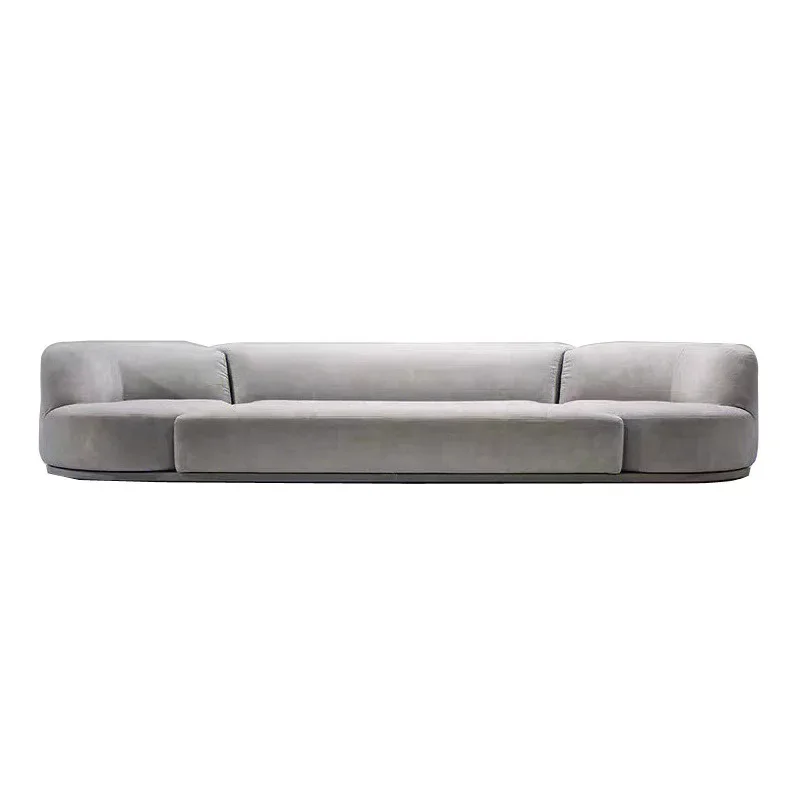 

Sofa Italian minimalist living room creative straight row rotating combination sofa