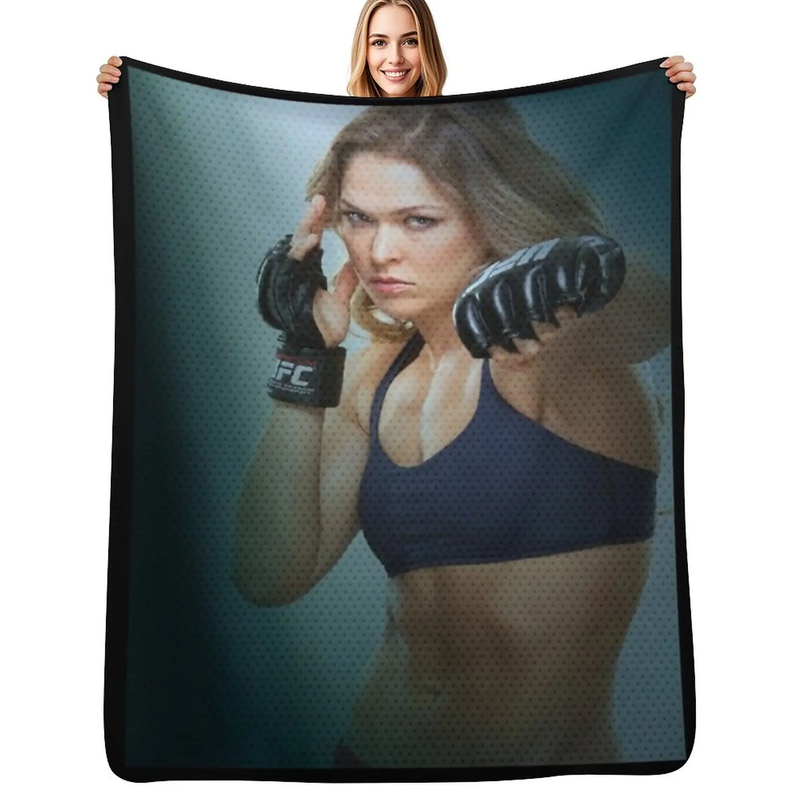 

Ronda Rousey Throw Blanket Decorative Beds Bed covers Decorative Throw Polar Blankets