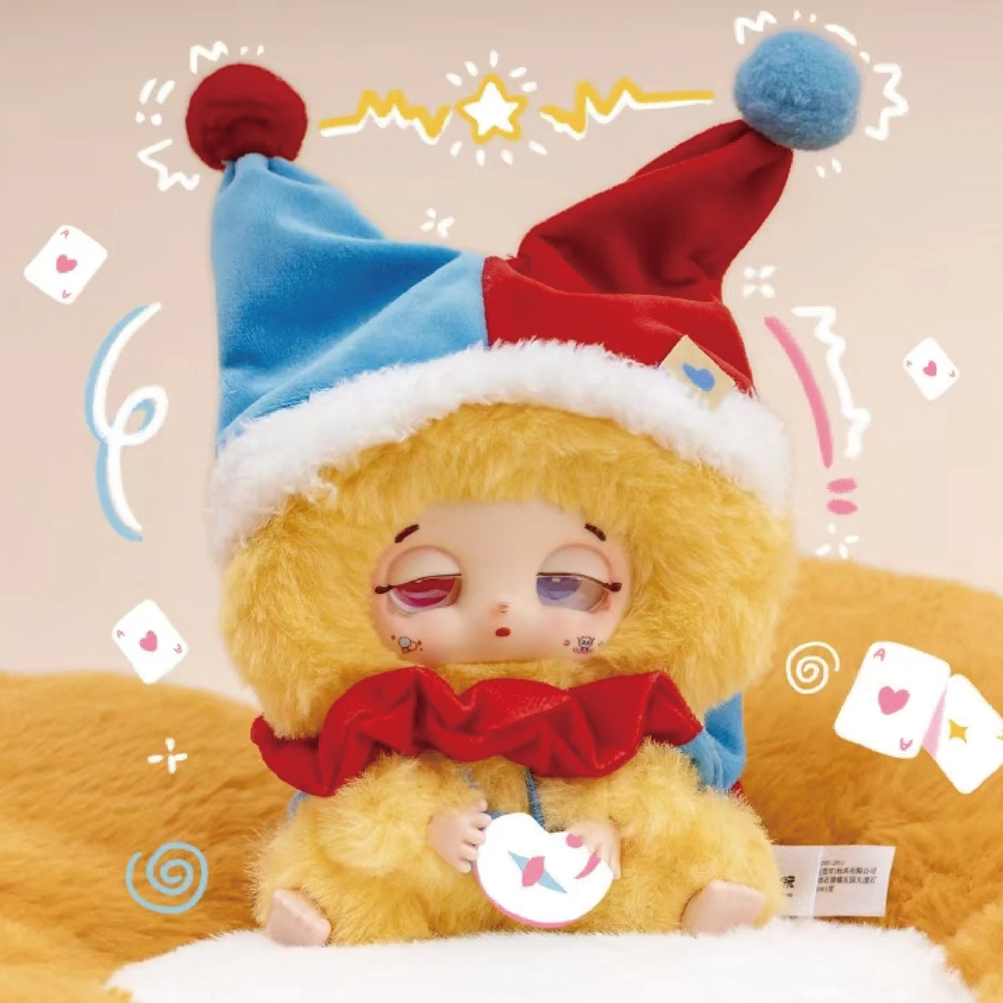 

Оригинальный Baby Three Good Luck Is Delivered To You Series слепая коробка милая фигурка виниловое лицо плюшевая кукла кулон настольное украшение