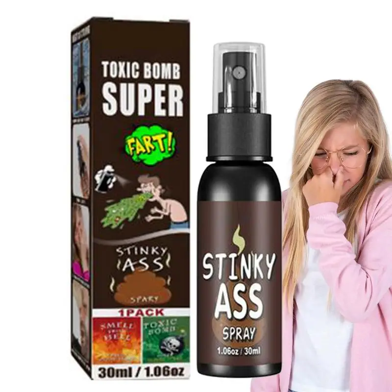 Spray per scoregge da 30 ml Odore dell'Inferno Spray Puant Spray per scoregge a lunga durata per scherzi Liquido Assfart Regali divertenti per bavaglini