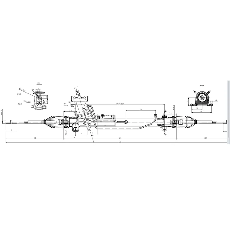 New Hydraulic Power Steering Rack Gear for VW BORA/GOLF/MK4/LAVIDA/Skoda Octavia LHD 1J1422061B 1J1422062 1J1422061 1J1422062D