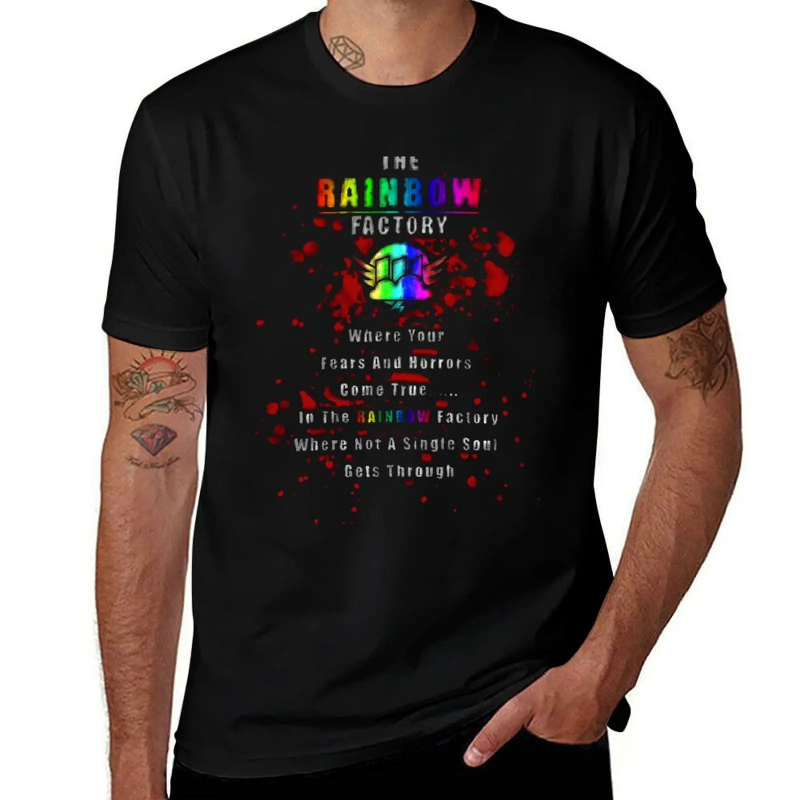 

Rainbow Factory T-Shirt man t shirt heavy cotton t shirt for man man t shirts for men casual T-Shirt