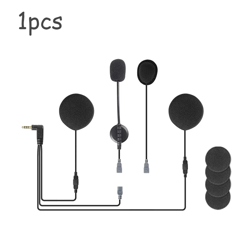 EGuitar-Casque de moto AS Q7, écouteur 2 en 1, mono, sauna, téléphone avec haut-parleur en mousse, m