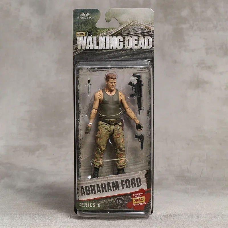 AMC TV Series The Walking Dead Abraham Ford Bungee Walker Rick Grimes Collection Action Figure PVC Model Figurals