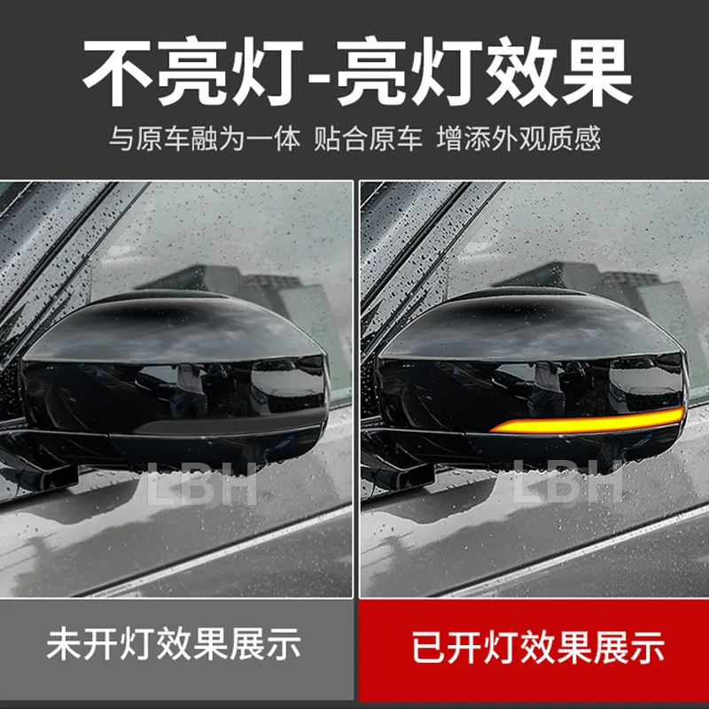 SAAR Compatible with Land Rover 4 Discovery 5 L319 L462 Rearview Mirror Flowing Water Flashing Light Dynamic Flowi