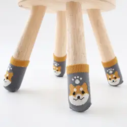 Calcetines de alta elasticidad para patas de mesa, protectores de muebles, fundas de punto antideslizantes, almohadillas de protección para el suelo, cubierta para pies de silla