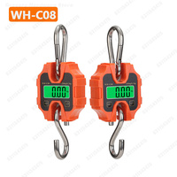 Portable Digital Hanging Scale 250KG Stainless Steel Electronic Scale High Precision Mini Industrial Hook Scale Weighing Tools