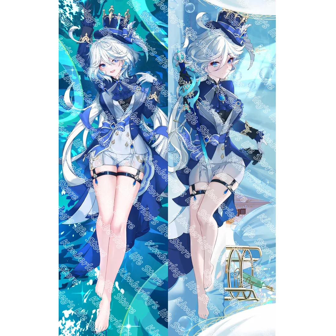 

Genshin Impact Furina Dakimakura Anime Throw pillow cover 3D Double-Sided Printed Headboard Pillowcases Otaku Cushion Covers