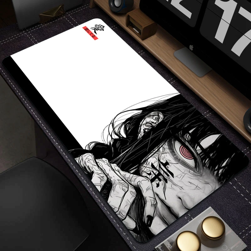

Art Makima Comic Black & White Mouse Pad Dark Girl Gamer Computer Accessories Chinese Character Love Keyboard Laptop Desk Mats