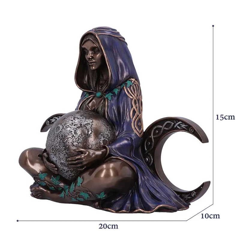 Millennium Gaia Goddess Mother Earth Statue New Zen Altar Home Decor Art Figurines Nature Mother Sculpture Witchy Room Gift