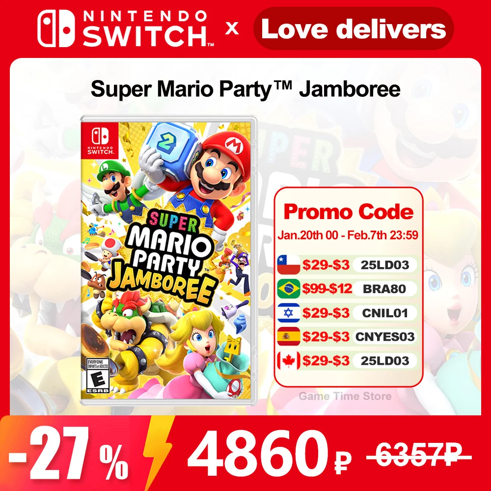 Nintendo Switch Games Super Mario Party Jamboree Original Physical Game Card Action Genre Game for Nintendo Switch Game Console