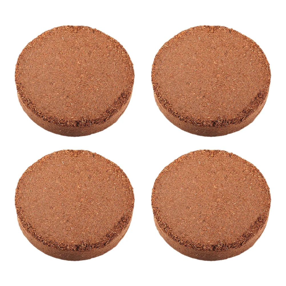 

4 Pcs Nutrient Blocks Compressed Peat Coconut Shell for Indoor Plants Seedling Pots Transplanting Contains Plant