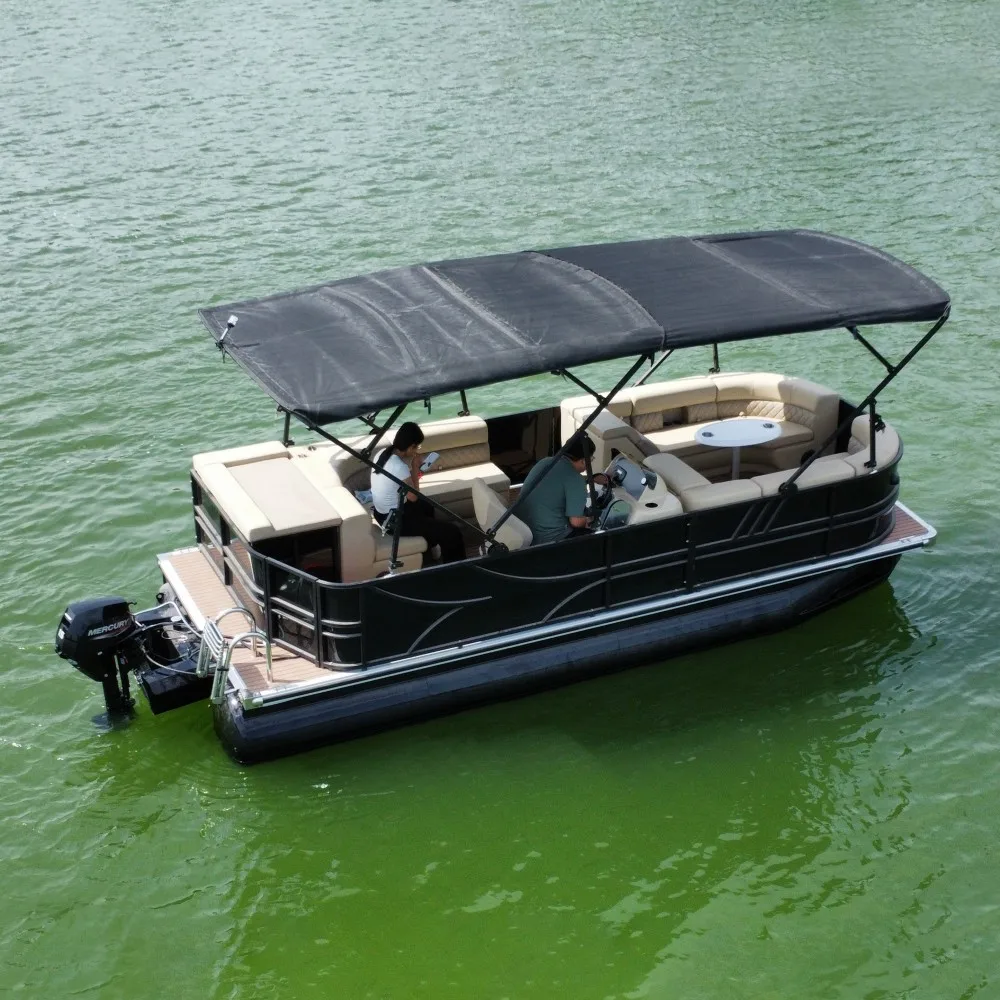 Aluminum fiberglass fishing dinghy rib boat, tender kayak catamaran with engine, for ocean boating and water recreation