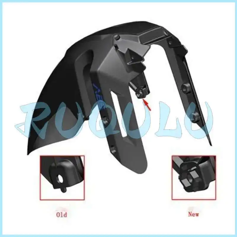 

Zt350-gk Front Mud Board (matte Black Matte/metallic Glitter Blue Decal/abs) 4044302-001021 For Zontes