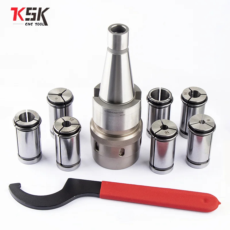 Set of NT40-C32 NT40-C25 NT40-C20 Powerful High Precision Milling Chuck Straight Cutting Tool Holder