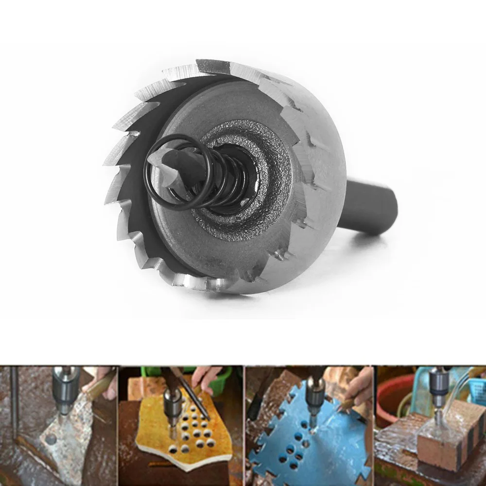 Drill Bit Set Hole Saw 15-55mm HSS Hole Drill Bit Set Drilling Hole Drilling Bit Metal Formica 15mm 20mm 25mm 30mm