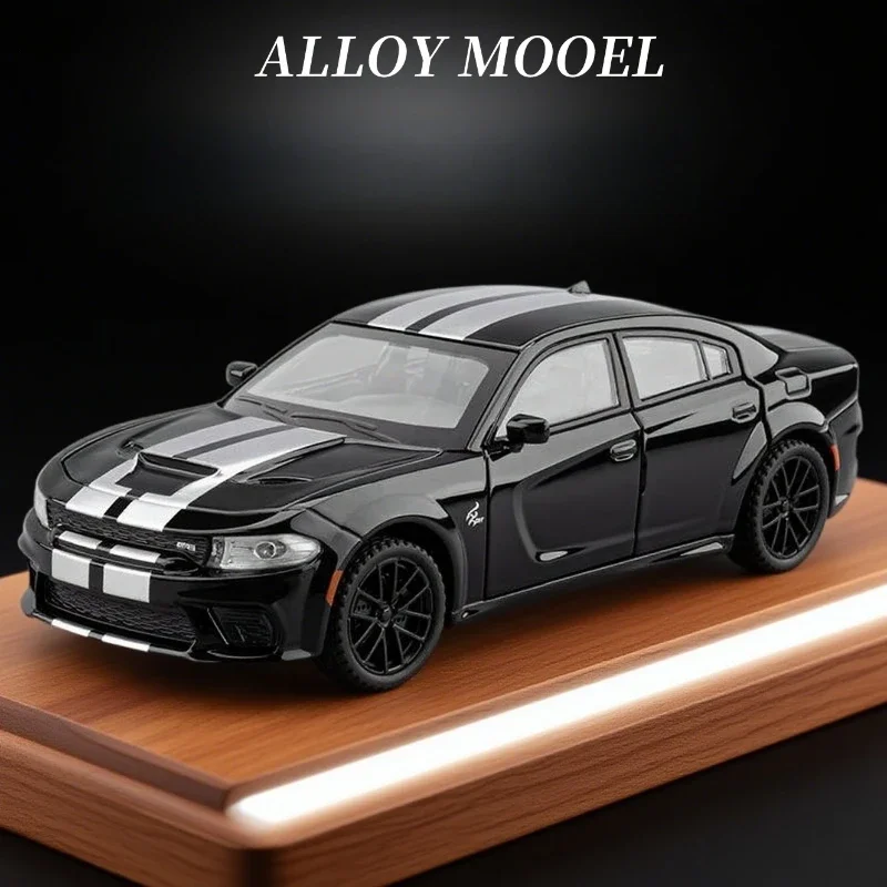 

1:32 Dodge Charger SRT спортивный автомобиль модель автомобиля из сплава звук и свет отступить детские игрушки коллекционные подарки на день рождения