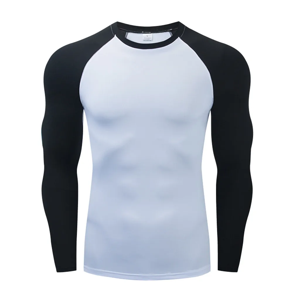 Men Compression Running T-Shirt Fitness Tight Long Sleeve Sport T-shirt Training Jogging Shirts Gym Sportswear Quick Dry Clothes - Image 5