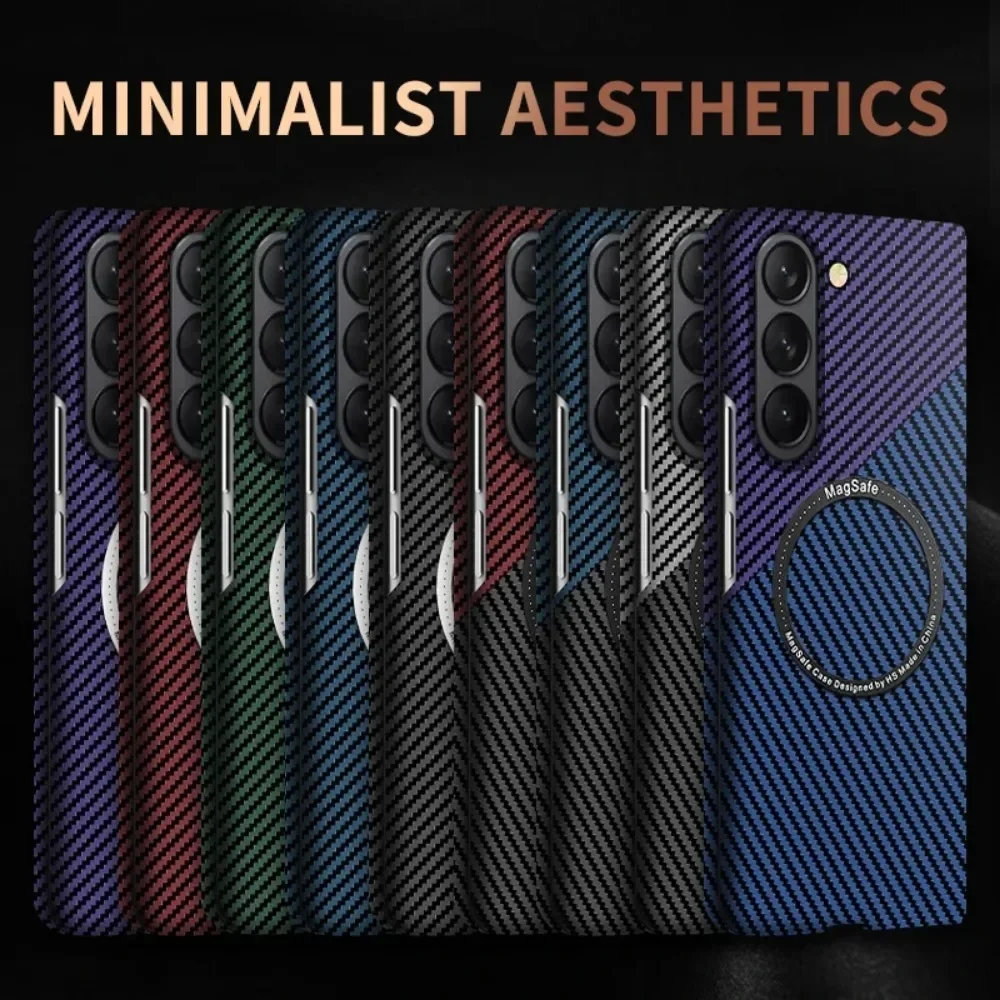 

Magsafe Ultra Thin Fibre Fold Case for Samsung Galaxy Z Fold 6 5 4 3 5G Shockproof Protecting Magnetic Wireless Charging Cover