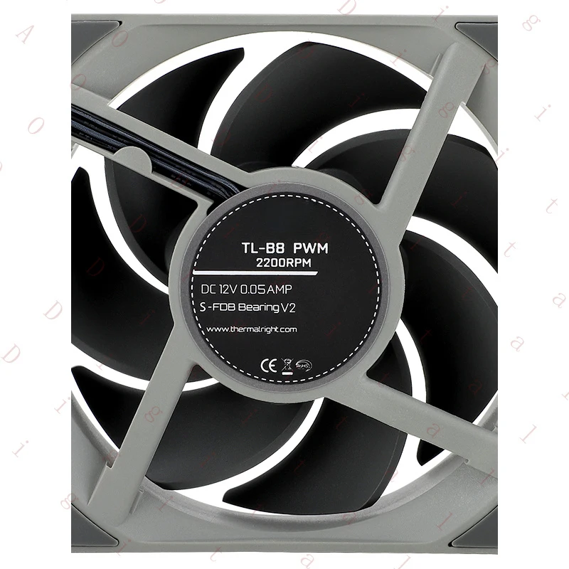 Thermalright TL-B8 8cm case cooling fan 2200 RPM PWM performance fan