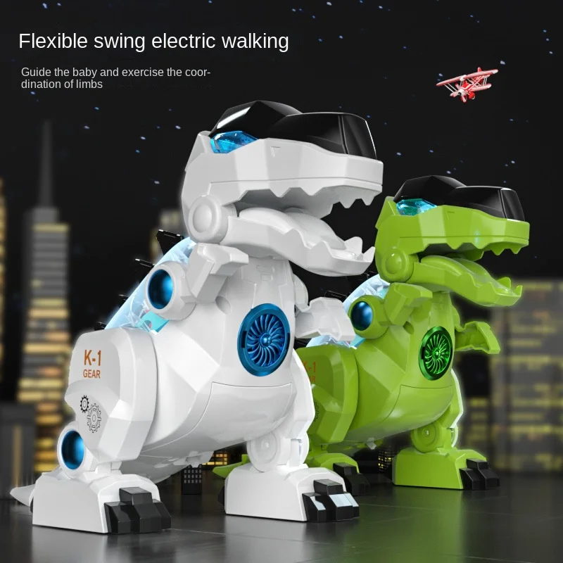 Amazon\'s New Product Simulation Electric Tyrannosaurus Rex Electric Sound and Light Simulation Mechanical Dinosaur Model Childre