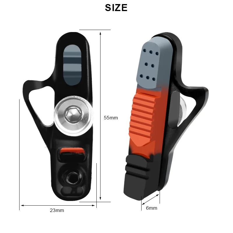 RIDERACE Rennrad Bremsbeläge Für Felge C Bremse CNC Fahrrad Bremsen V-Brake Halter Schuhe Gummi Block Langlebig Radfahren zubehör – Detail 1