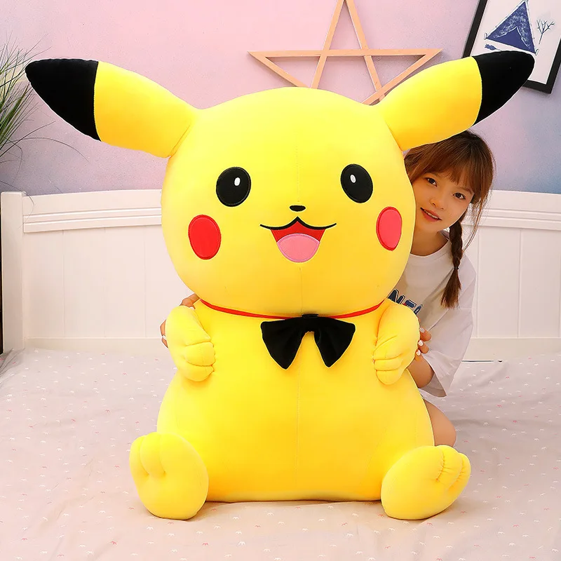 40-120 centimetri Pokemon Grandi Giocattoli di Peluche Pikachu Laugh Kawaii Anime Peluche Bambole Pokémon Morbido Farcito Cuscini Giganti Regali per