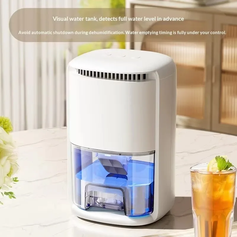 Portable Mini Dehumidifier, Low Noise Moisture Absorber for Indoor Space