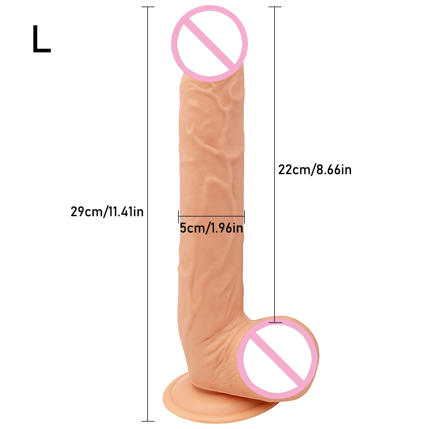 29CM*5CM Oversized Realistic Dildos Soft Skin Feeling Huge Penis Erotic Big Dick Thick Phallus Sex Toys for Women Masturbation