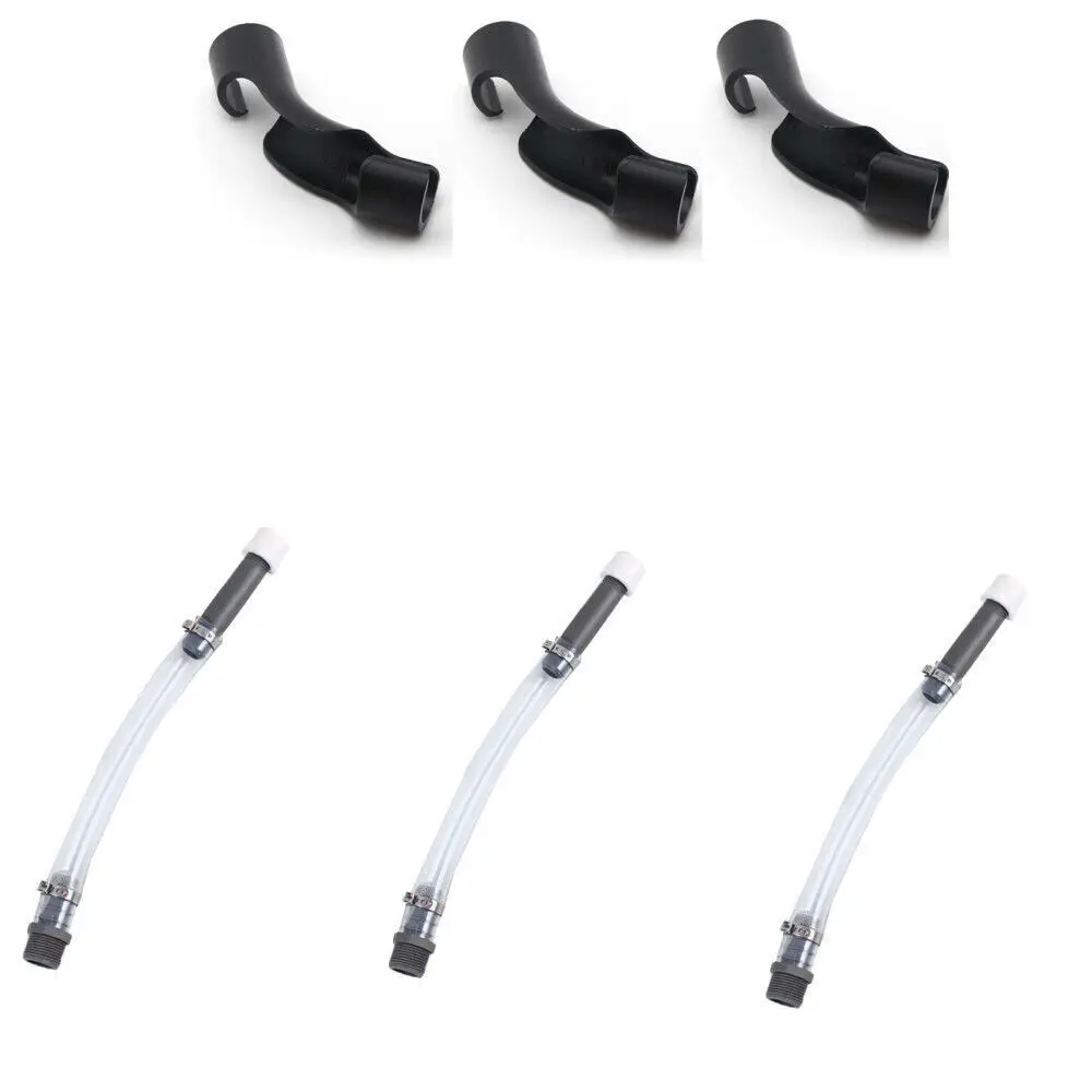 เหยือกน้ํามันเชื้อเพลิง 5 แกลลอนแก๊สสามารถ VP Racing Fuel Deluxe Cap Filler ท่อ ท่อ ชุด 14 นิ้ว