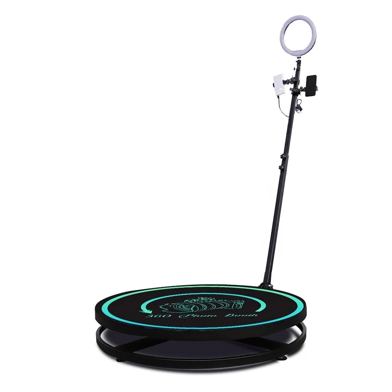 

Metal automatic control 360 degree rotating table wedding video studio booth beauty live broadcast rotating bracket turntable