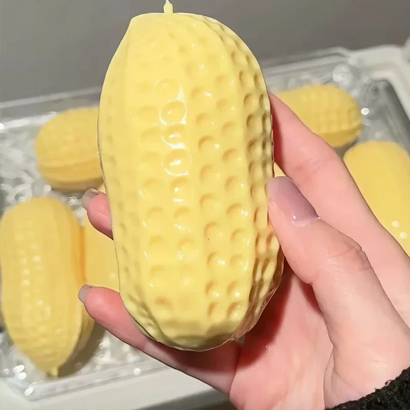 Bestseller Erdnuss-Squishy-Spielzeug mit Langsamer Rückfederung, Fidget-Stressabbau-Spielzeug, Sensorisches Entspannungsgeschenk für Erwachsene – Detail 4