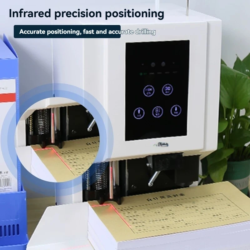 Electric Punching Riveting Tube Binder, Automatic Binding Machine for Books and Bidding Documents