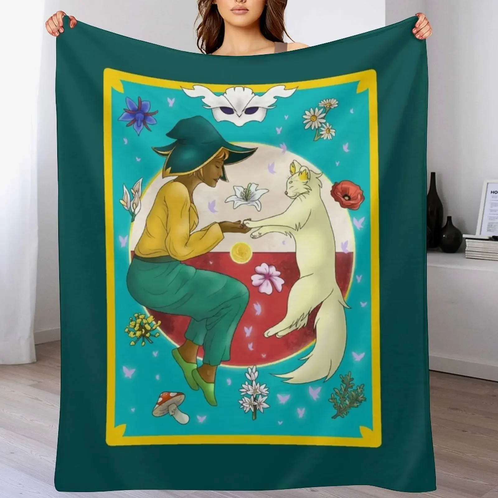 

Spiritfarer Throw Blanket Stylish Decor Blanket Gift for Friends Roommate