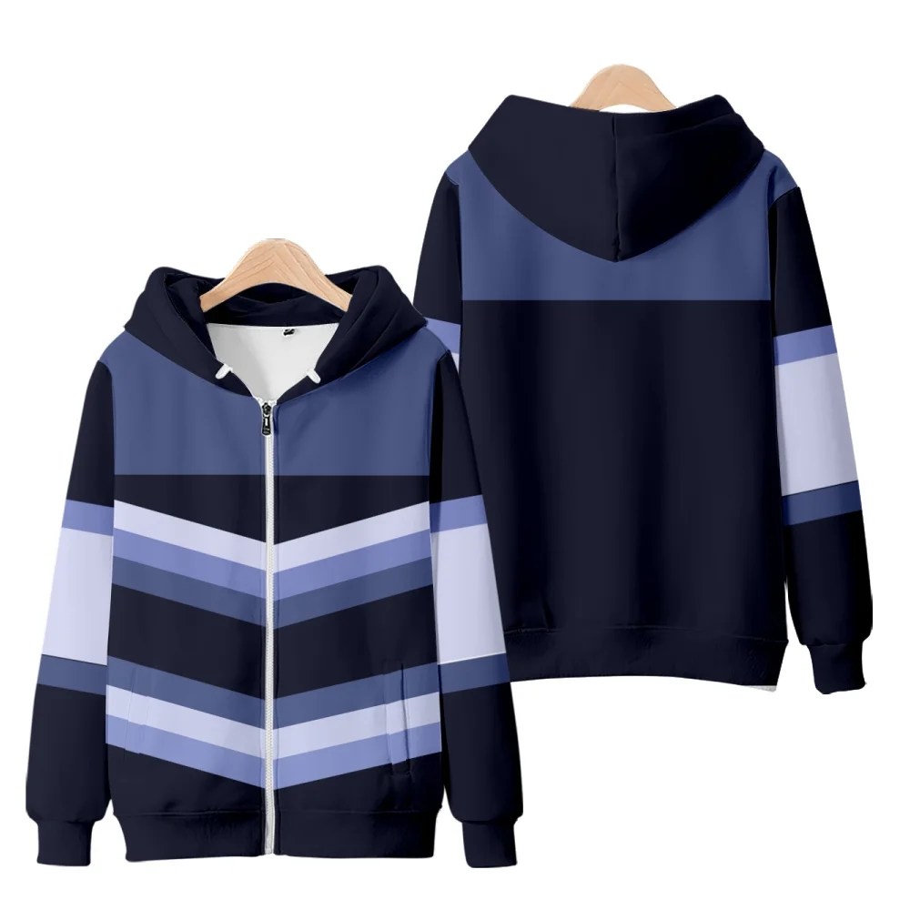 Anime Năm 2022 Merch Áo Hoodie Khóa Kéo Ngọn Lửa Màu Tím Và Màu Đỏ 3D In Hình Khóa Kéo Cho Phụ Nữ Và Nam Giới Dạo Phố Quần Áo Kawaii trẻ Em Cao Cấp