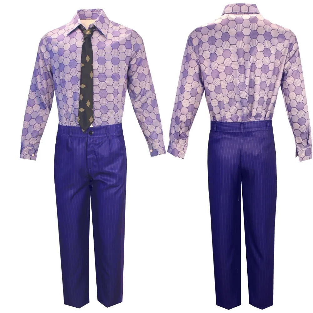 أزياء باتمان التأثيرية للرجال هيث ليدجر جوكر نسخة الهالوين فارس الظلام ملابس مثيرة نفس النمط معطف للحفلات