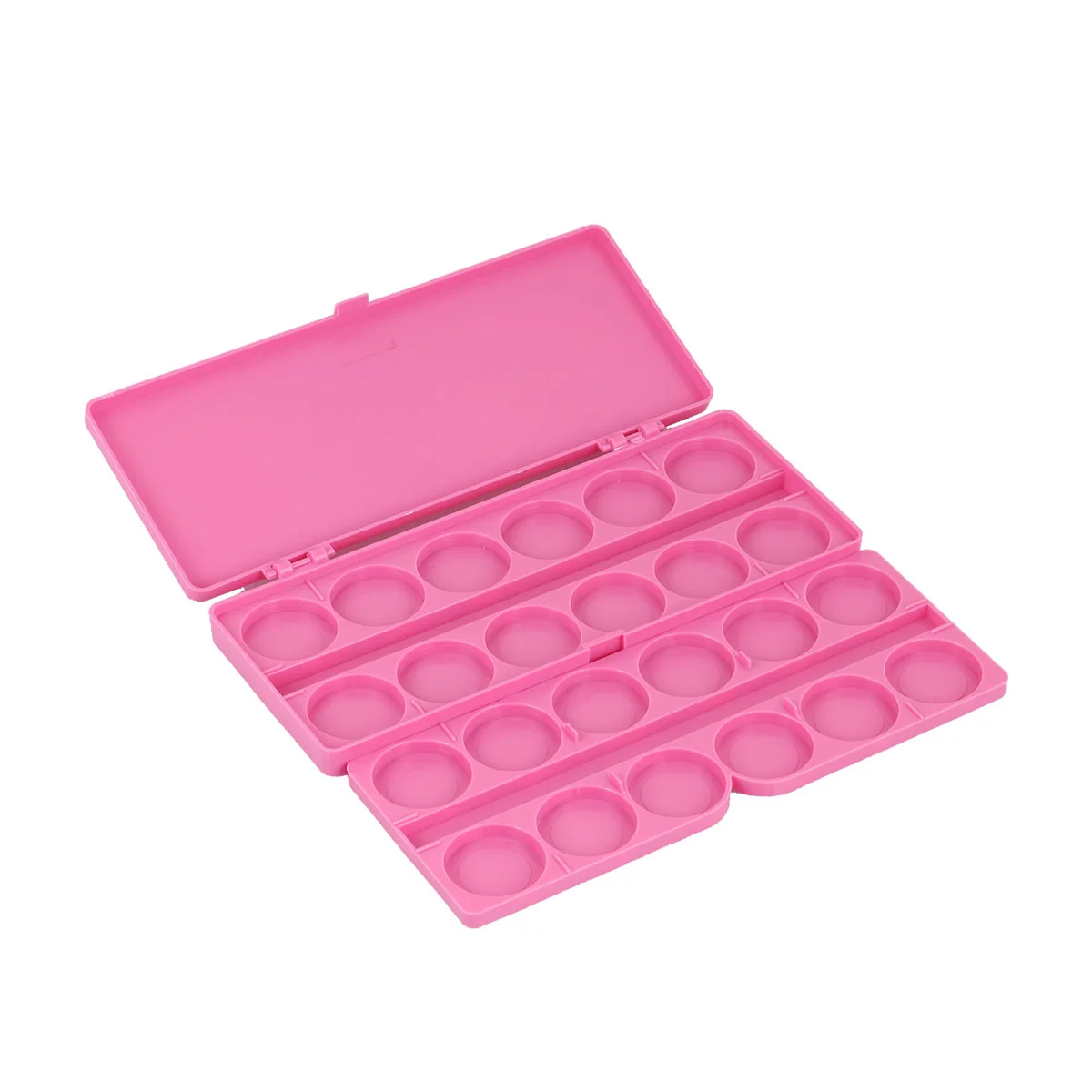 

Manicure Painting Box Watercolor Painting Tray Gouache Pigment Mixing Tray Plastic Storage Box Pink color tray