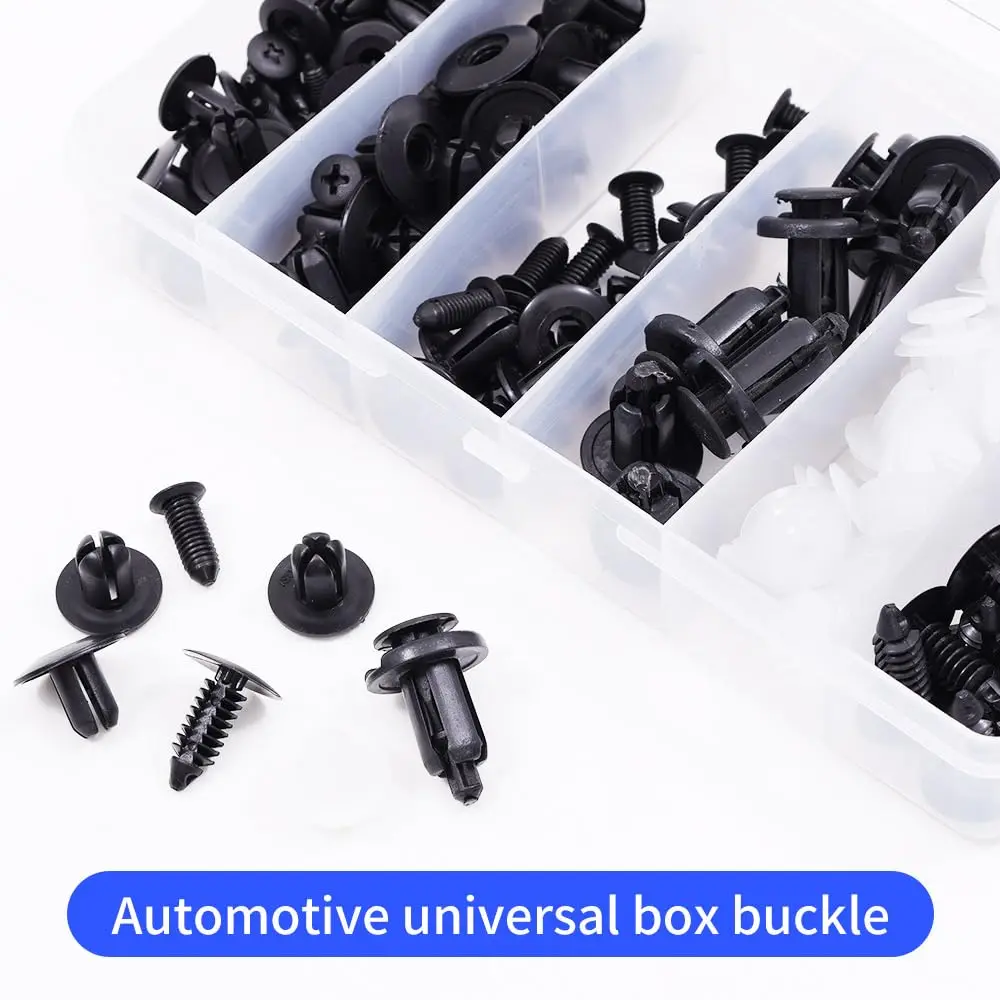 100 PCS Car Rivets Fasteners Retainer Kit and 1 Fastener Removers Auto Push Pin Rivets Set -Door Trim Panel Fender Clips