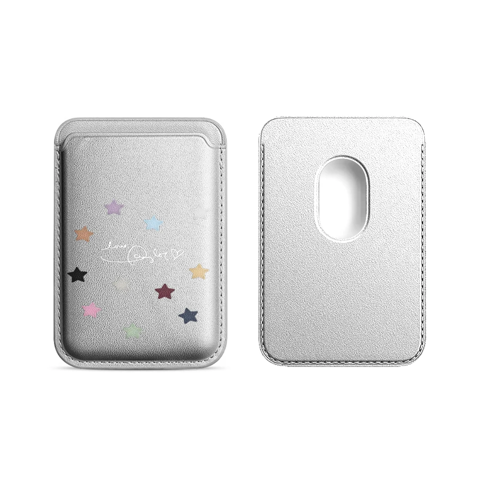 Stars Sky INS Leder-Kartenetui Handyhülle Magnetische Hülle Geeignet für Alle iPhones für Magsafe Karten-Handy-Rückentasche – Detail 17