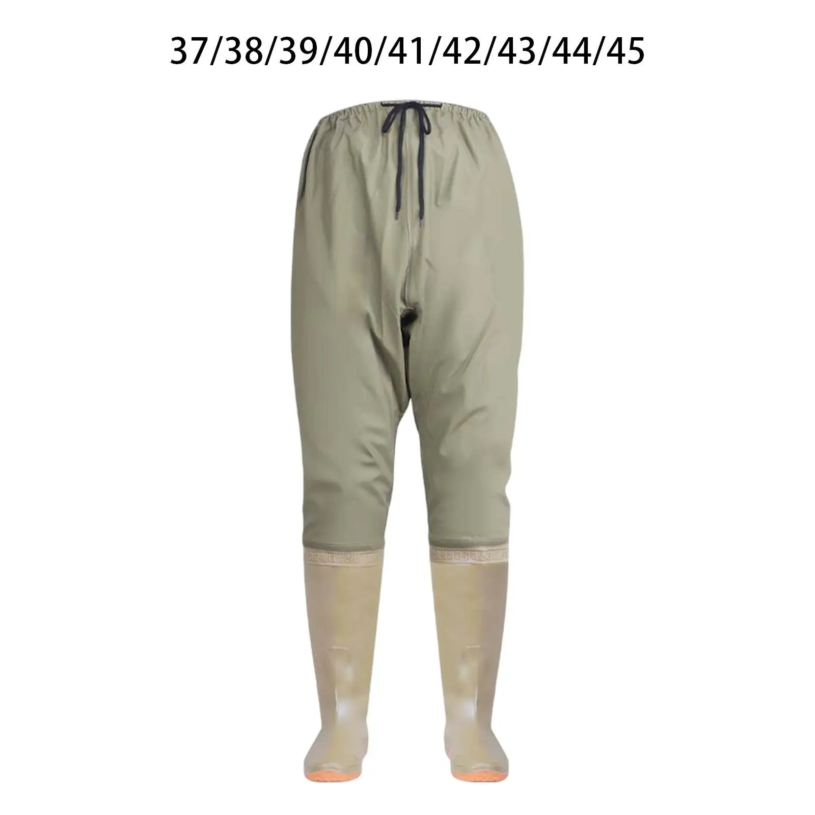 Lightweight PVC Waist Waders Multifunction Fishing Wader Pants with Boots for Kayak Outdoor Adventures